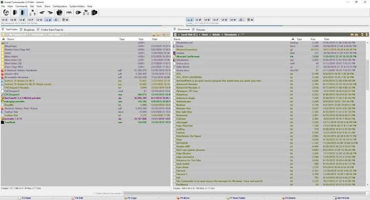 Интерфейс Unreal Commander в Windows